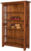 Amish Freemont Mission Open Bookcase