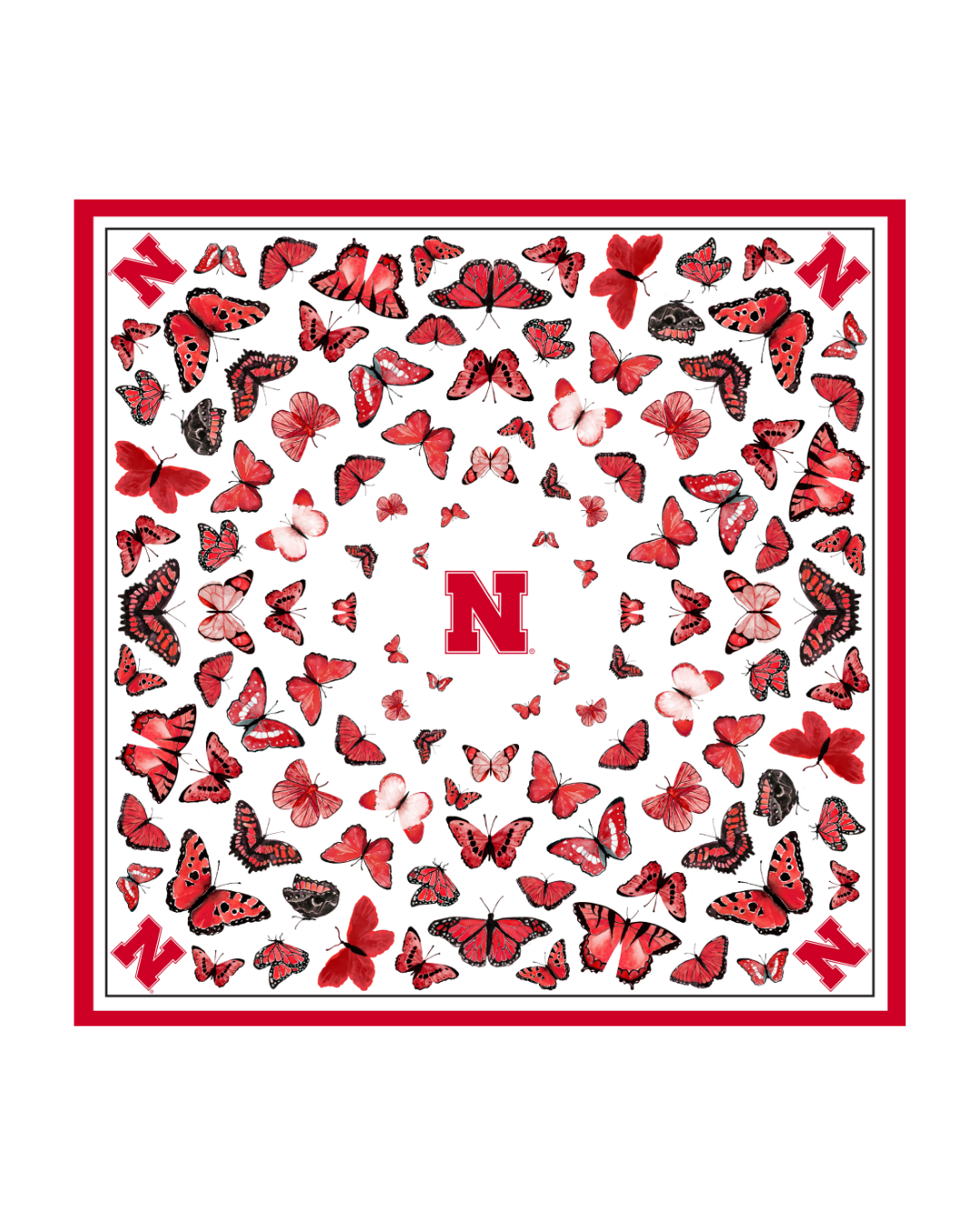 Nebraska Square Silk Scarf - PRE ORDER